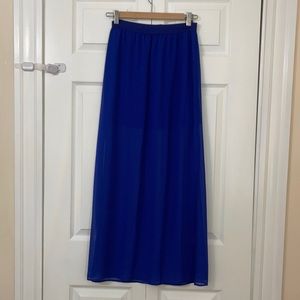 H&M royal blue maxi skirt